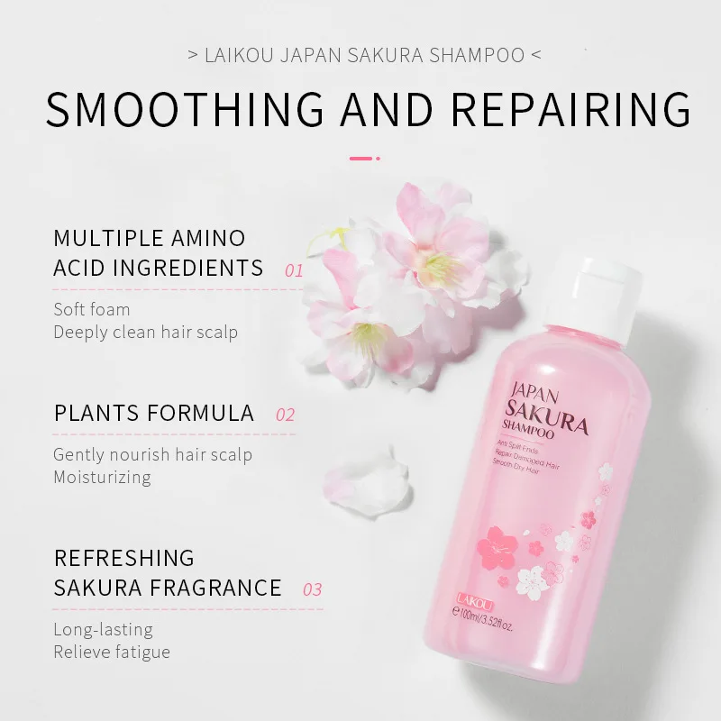 LAIKOU Japan Sakura  Shampoo R - Hair Care Korean Products review and price