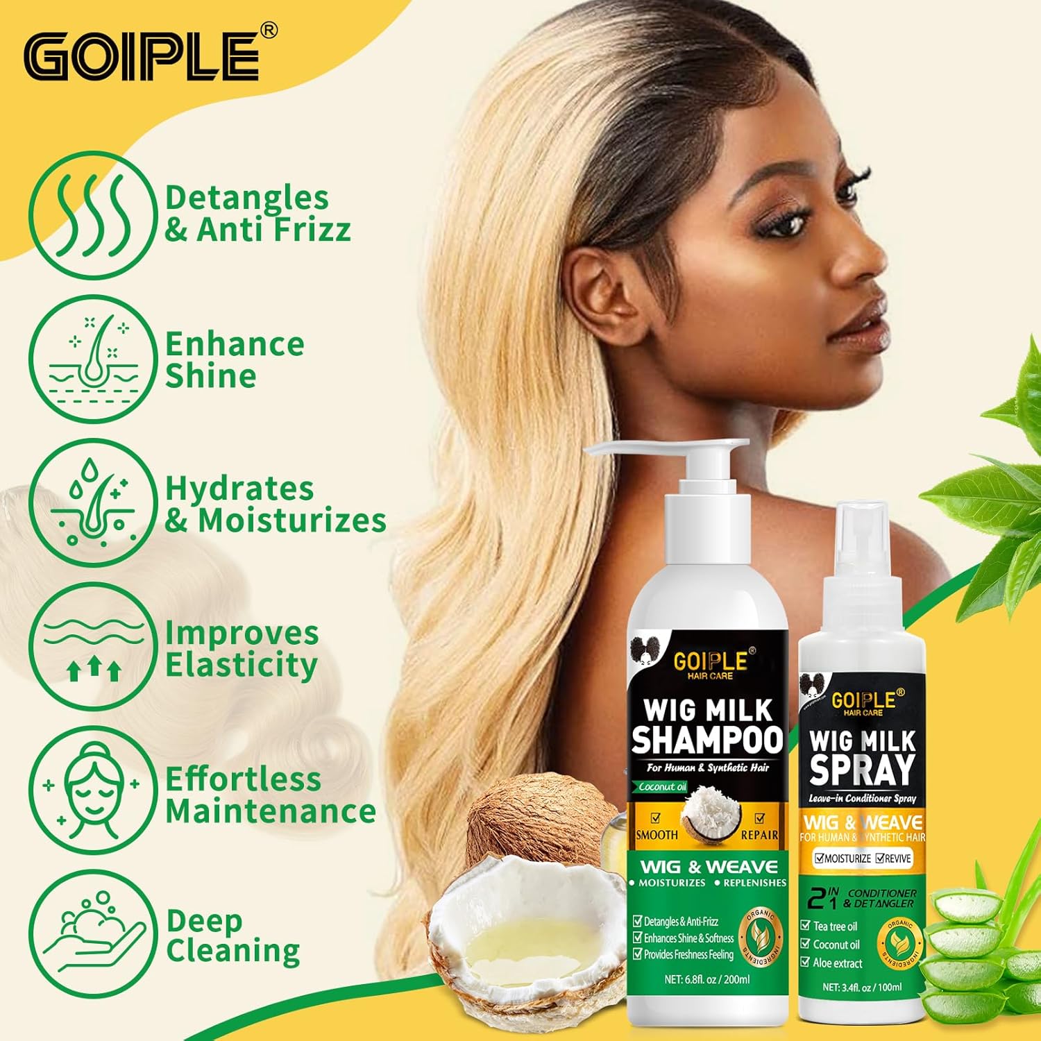 GOIPLE 3 in 1 Wig Care Kit wit - Hair Care Products review and price