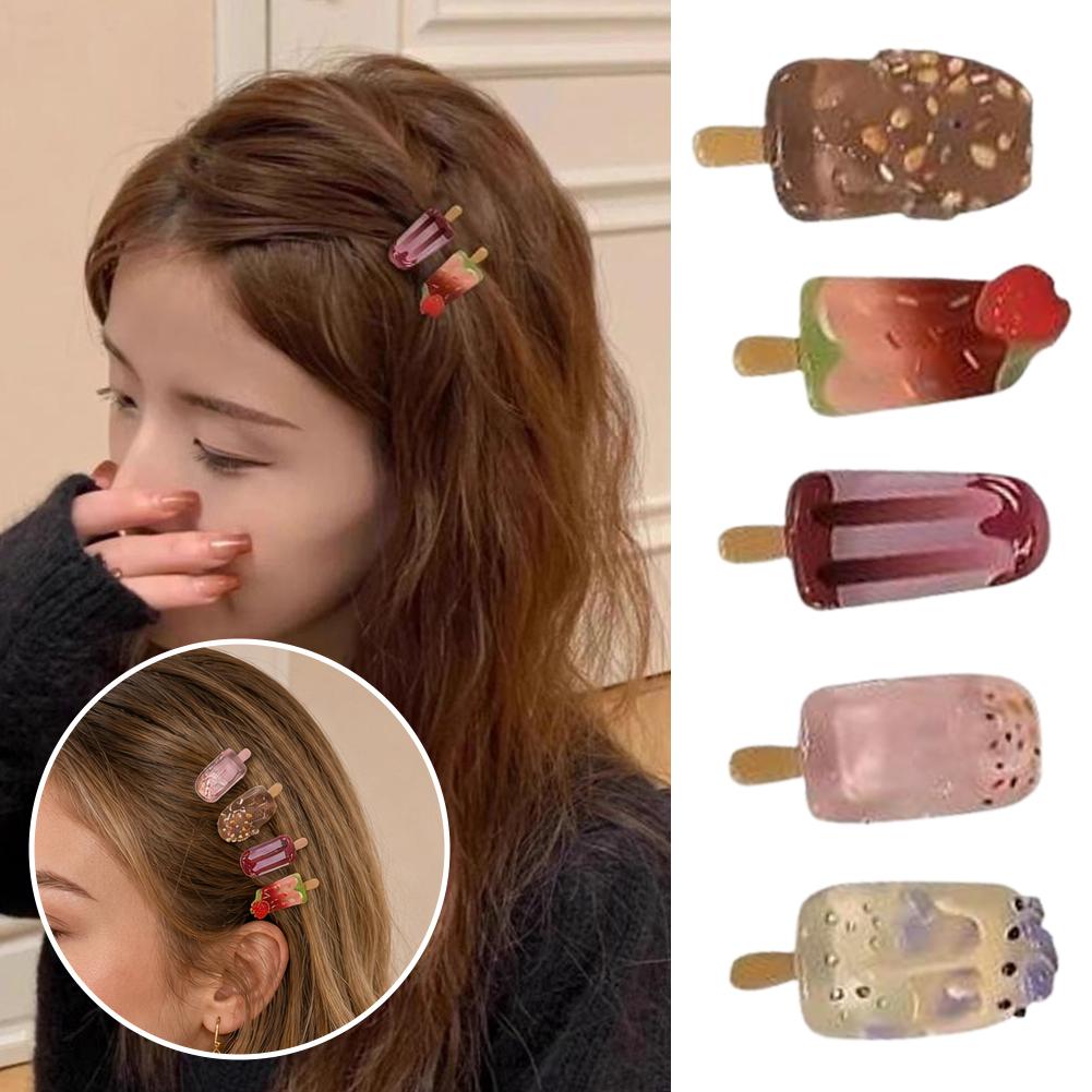 10Pcs Ice Cream Hair Clips Set - Hair Care Lotion review and price